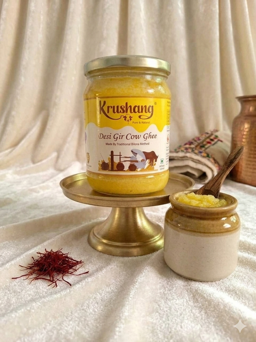 Krushang Desi Gir Cow Ghee - 500 ML