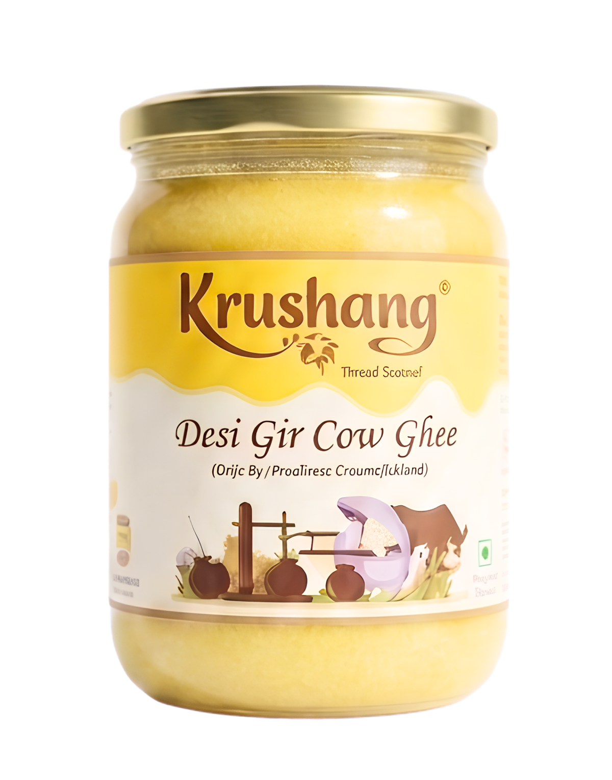 Krushang Desi Gir Cow Ghee - 500 ML